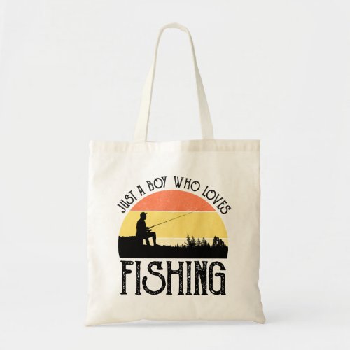 Just A Boy Who Loves Fishing Tote Bag