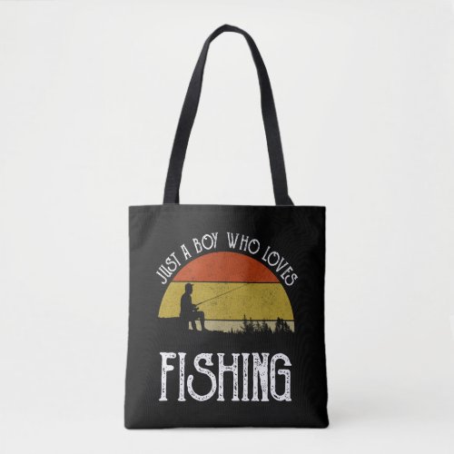 Just A Boy Who Loves Fishing Tote Bag