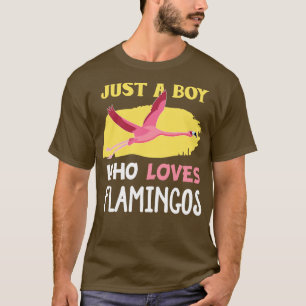 Just A Boy Who Loves Flamingos T-Shirt