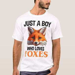 Just A Boy Who Loves Foxes T-Shirt
