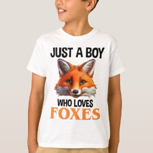 Just A Boy Who Loves Foxes T-Shirt