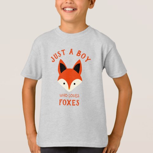 Just a boy who loves Foxes T_Shirt