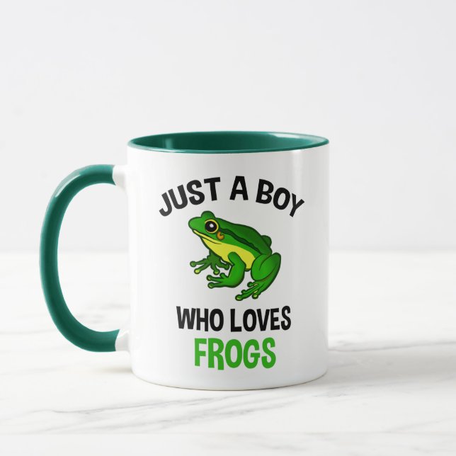 Just A Boy Who Loves Frogs Mug (Left)