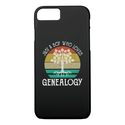 Just A Boy Who Loves Genealogy iPhone 8/7 Case