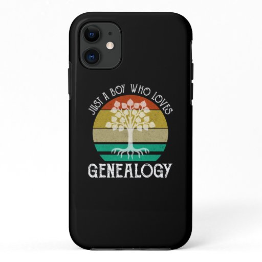 Just A Boy Who Loves Genealogy iPhone 11 Case