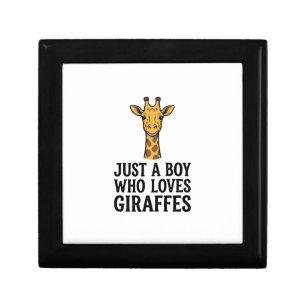 Just a Boy Who Loves Giraffes Cute Giraffe T-Shirt Gift Box