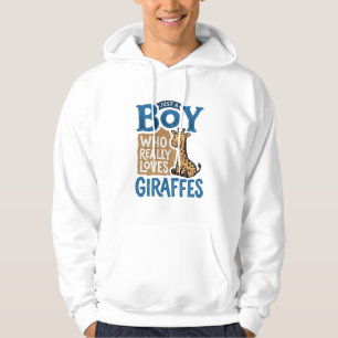 Just A Boy Who Loves Giraffes Vintage Shirt Design
