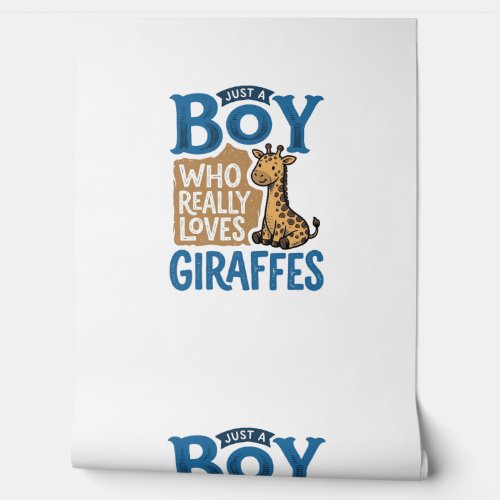 Just A Boy Who Loves Giraffes Vintage Shirt Design Wallpaper