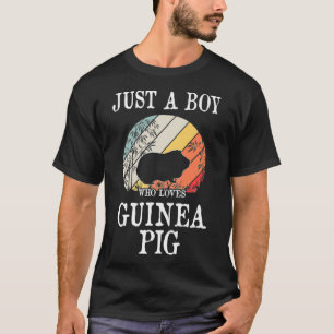 Just A Boy Who Loves Guinea Pig Premium  T-Shirt