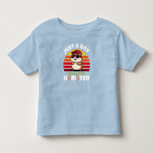 Just a Boy who loves Hamsters Toddler T-shirt (Front)