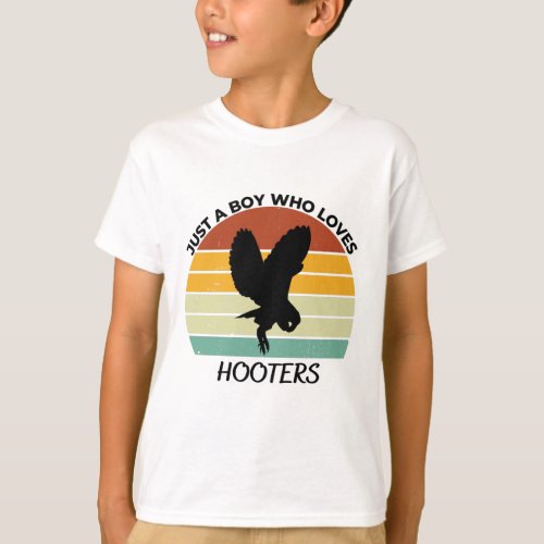 Just a Boy who loves hooters T_Shirt