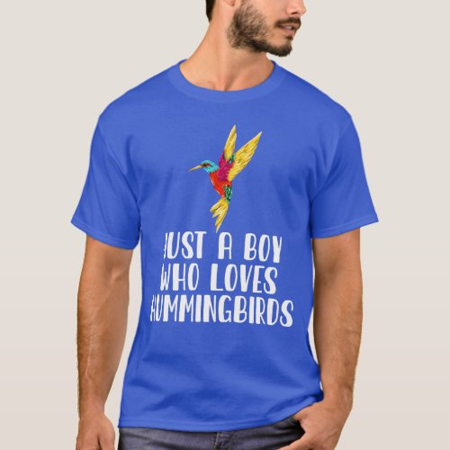 Just A Boy Who Loves Hummingbirds 1 T_Shirt