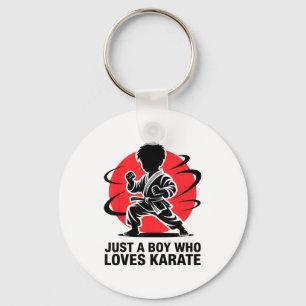Just A Boy Who Loves Karate Martial Arts Karate Lo Keychain