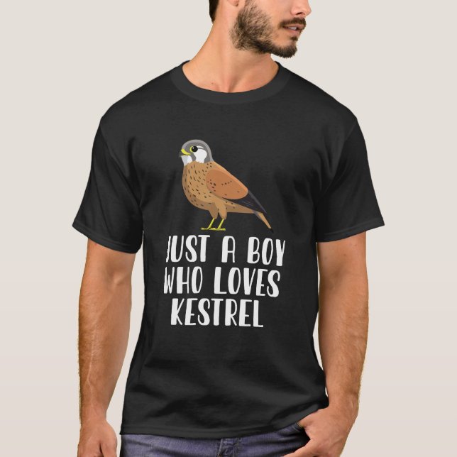 Just A Boy Who Loves Kestrel  T-Shirt (Front)