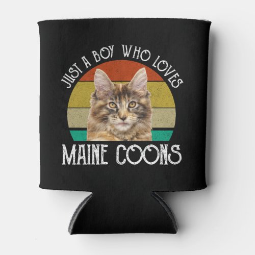 Just A Boy Who Loves Maine Coons Can Cooler