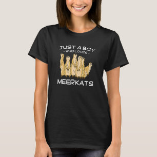Just A Boy Who Loves Meerkats T-Shirt