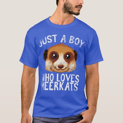 Just A Boy Who Loves Meerkats T_Shirt