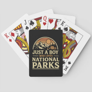Just a Boy Who Loves National Parks Poker Cards
