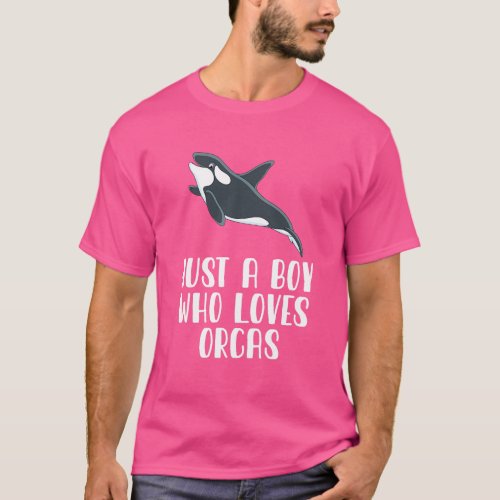 Just A Boy Who Loves Orcas 1 T_Shirt