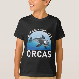 Just a Boy who loves Orcas Whales T-Shirt