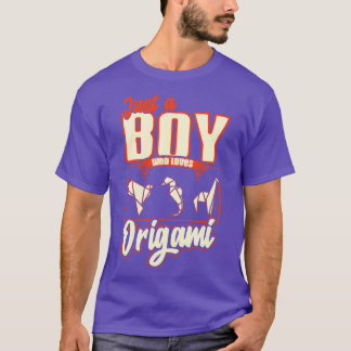 Just A Boy Who Loves Origami T-Shirt