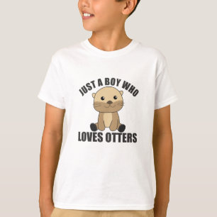 Just A Boy Who Loves Otters Sweet Otter T-Shirt