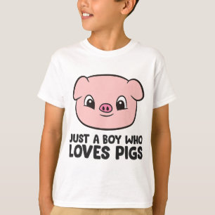 Just a Boy Who Loves Pigs T-Shirt