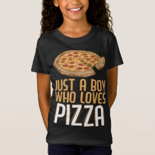 Just a Boy Who Loves Pizza Funny Pizza Lovers T-Shirt
