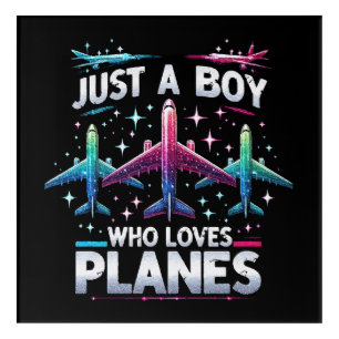 Just A Boy Who Loves Planes Acrylic Print
