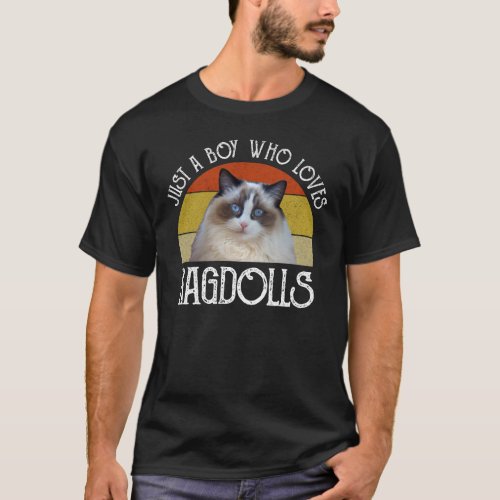 Just A Boy Who Loves Ragdolls T_Shirt