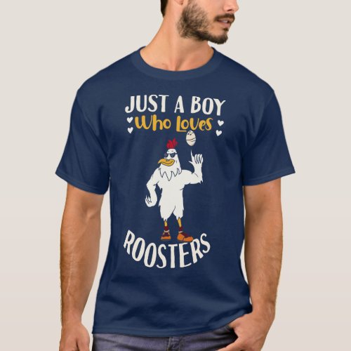Just A Boy Who Loves Rosters T_Shirt