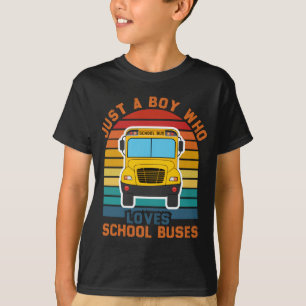 just a boy who loves school buses, School Bus Love T-Shirt