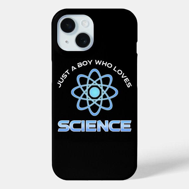Just A Boy Who Loves Science Case-Mate iPhone Case (Back)