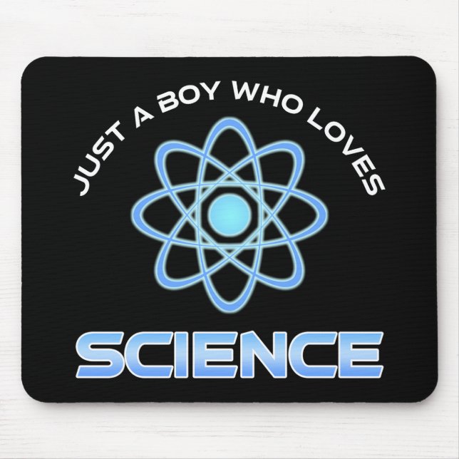Just A Boy Who Loves Science Mouse Pad (Front)