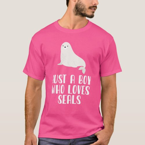 Just A Boy Who Loves Seals T_Shirt