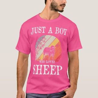 Just A Boy Who Loves Sheep T-Shirt