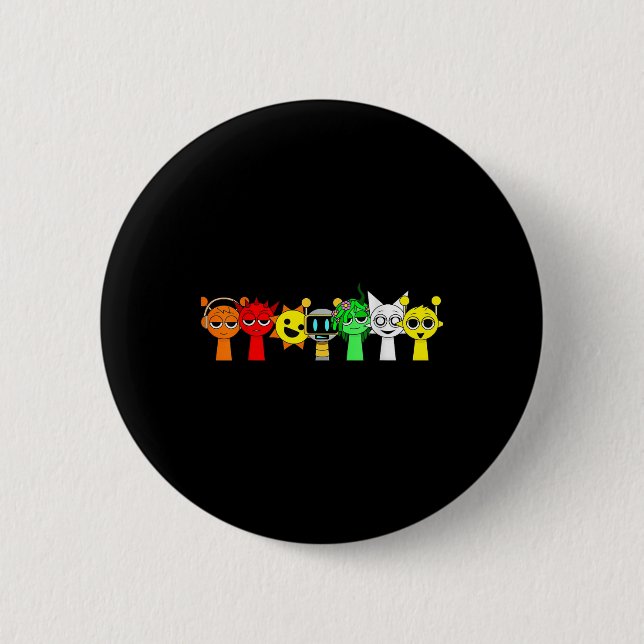 Just A Boy Who Loves Sprunky Funny Sprunky Game  Button (Front)