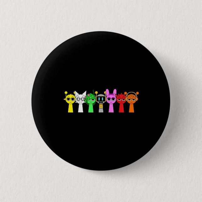 Just A Boy Who Loves Sprunky Funny Sprunky Game  Button (Front)
