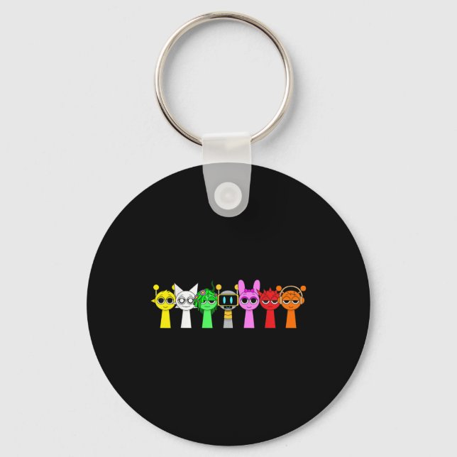 Just A Boy Who Loves Sprunky Funny Sprunky Game  Keychain (Front)