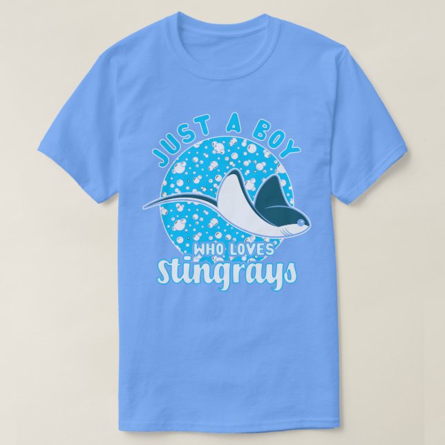 Just A Boy Who Loves Stingrays 3 T-Shirt (Design Front)