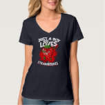 Just A Boy Who Loves Strawberries Fruit Berries St T-Shirt