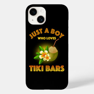 Just A Boy Who Loves Tiki Bars Case-Mate iPhone 14 Case