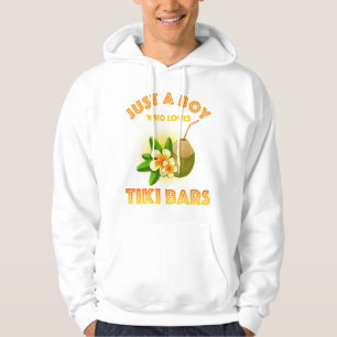 Just A Boy Who Loves Tiki Bars Hoodie