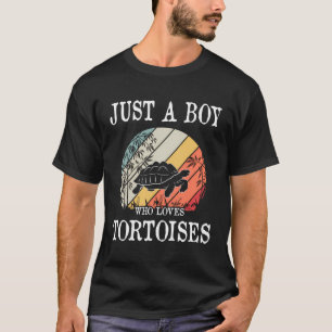 Just A Boy Who Loves Tortoises Gift T-Shirt