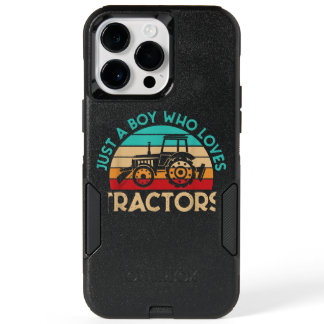 Just A Boy Who Loves Tractors Farmer OtterBox iPhone 14 Pro Max Case