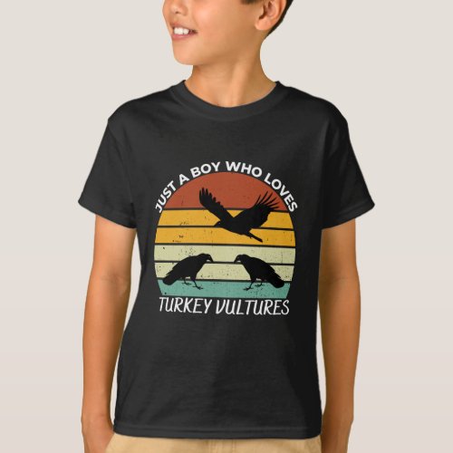 Just a boy who loves turkey vultures T_Shirt