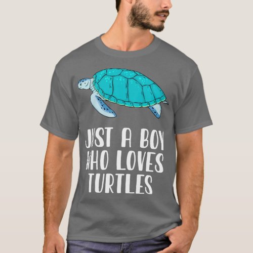 Just A Boy Who Loves Turtles T_Shirt