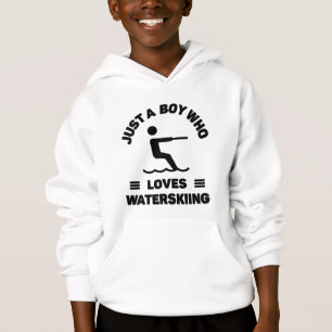 Just a boy who loves waterskiing. hoodie