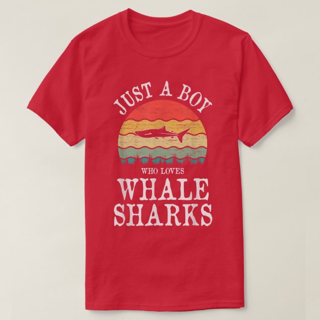 Just A Boy Who Loves Whale Sharks470  T-Shirt (Design Front)