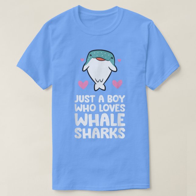 Just A Boy Who Loves Whale Sharks472  T-Shirt (Design Front)